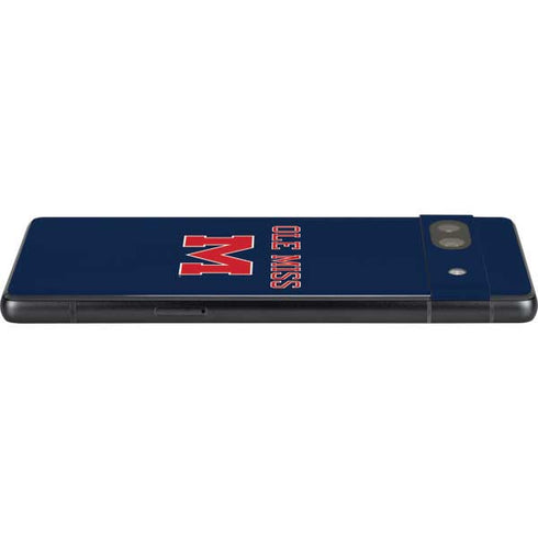 University of Mississippi Ole Miss Blue Google Pixel 7a Skin